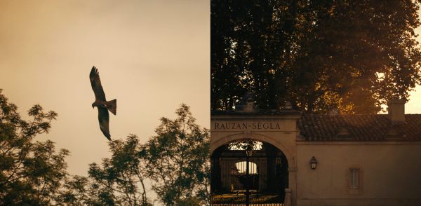 Double image l'entrée du château Rauzan-Ségla